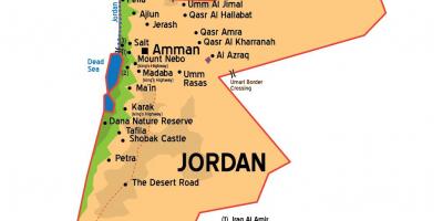 Jordaania linnades kaart