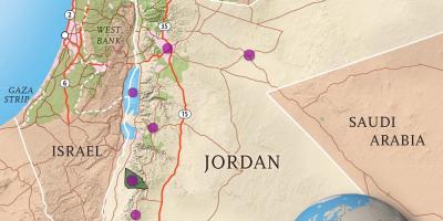 Kuningriik Jordaania kaart